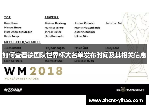如何查看德国队世界杯大名单发布时间及其相关信息